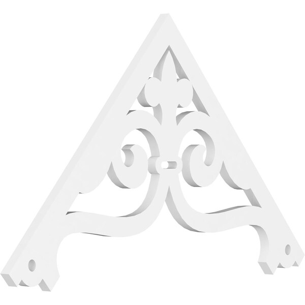 Ekena Millwork Pitch Finley Architectural Grade PVC Gable Pediment, 36"W x 21"H x 1"P (14/12) GPP036X021X100FIN - main